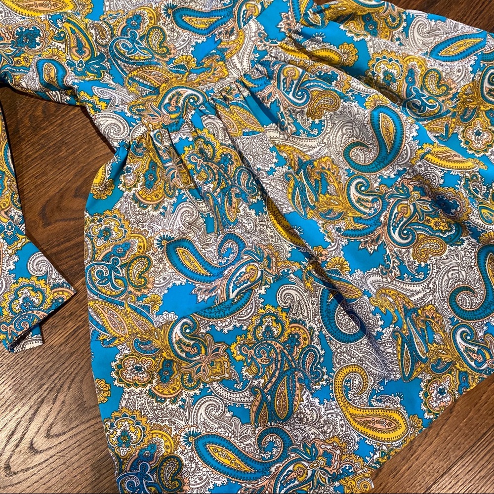 H&M Paisley Print Babydoll Dress Size 2 - Picture 6 of 9